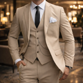 Le costume slim fit 3 pièces pour homme Silverwood – Ensemble élégant blazer, gilet et pantalon
