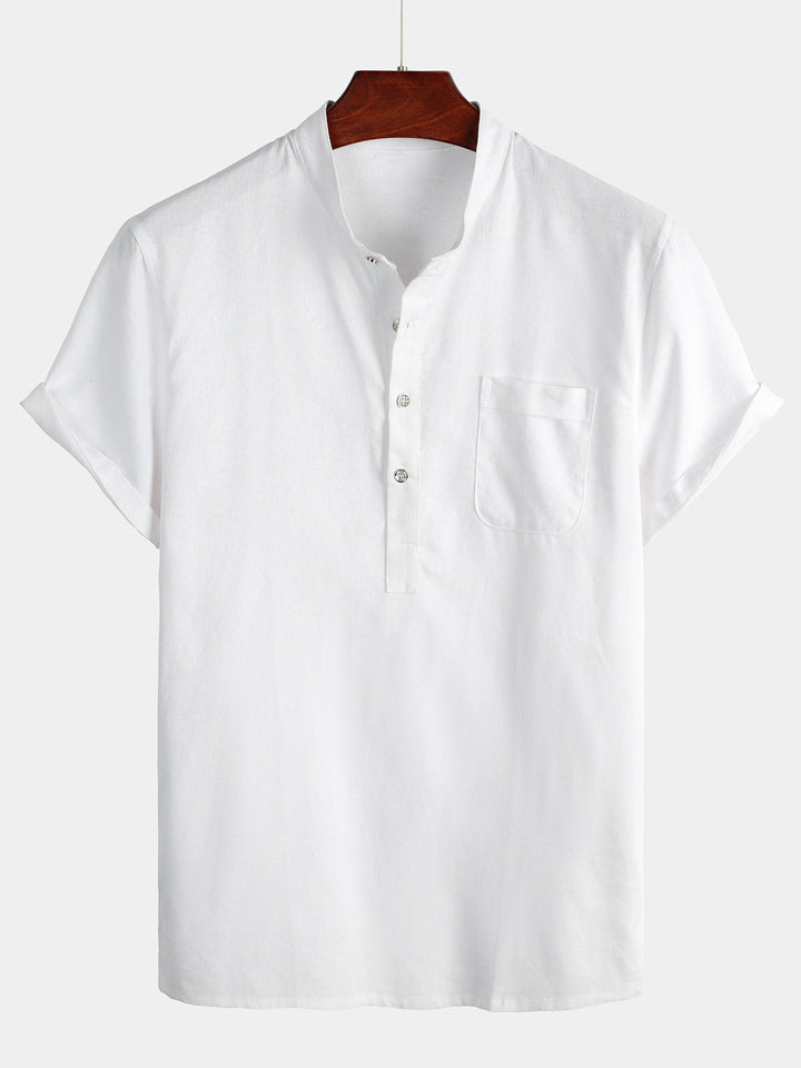 Chemise de vacances décontractée à manches courtes pour hommes