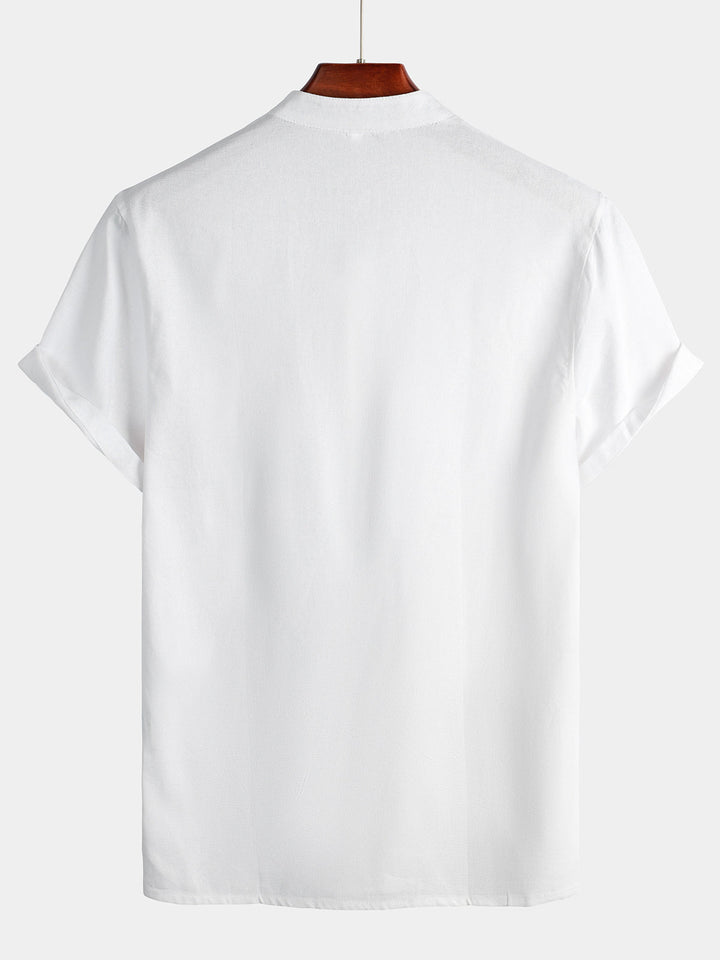 Chemise de vacances décontractée à manches courtes pour hommes