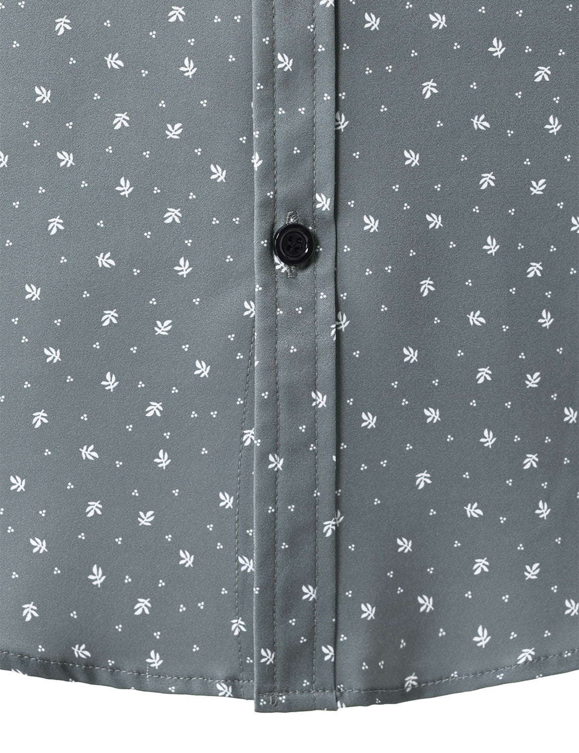 Chemise décontractée à manches longues grise pour homme