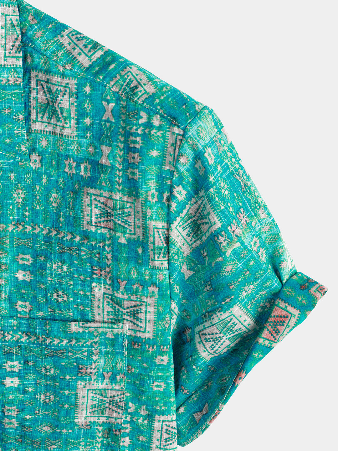 Chemise hawaïenne imprimée à manches courtes pour hommes
