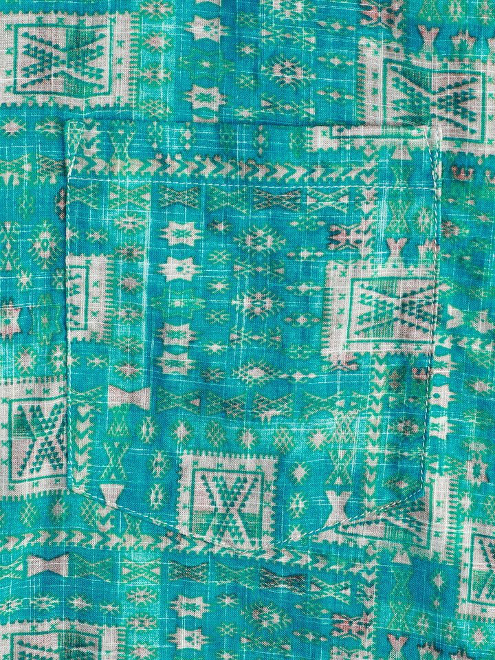 Chemise hawaïenne imprimée à manches courtes pour hommes