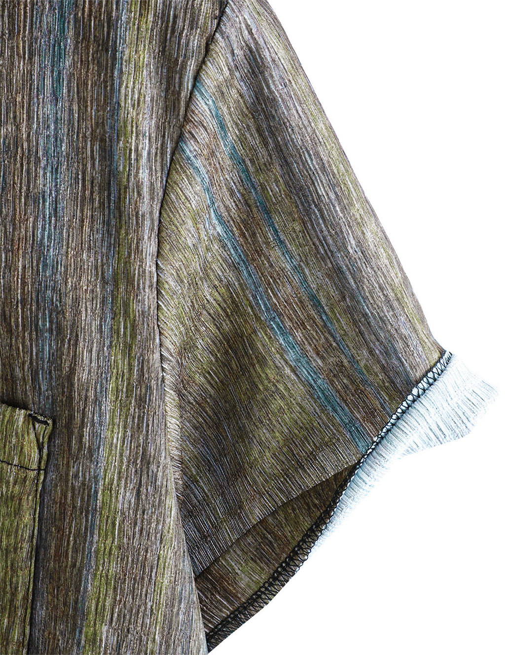Chemise Hawaïenne Vintage Verte à Rayures pour Homme à Manches Courtes avec Boutons