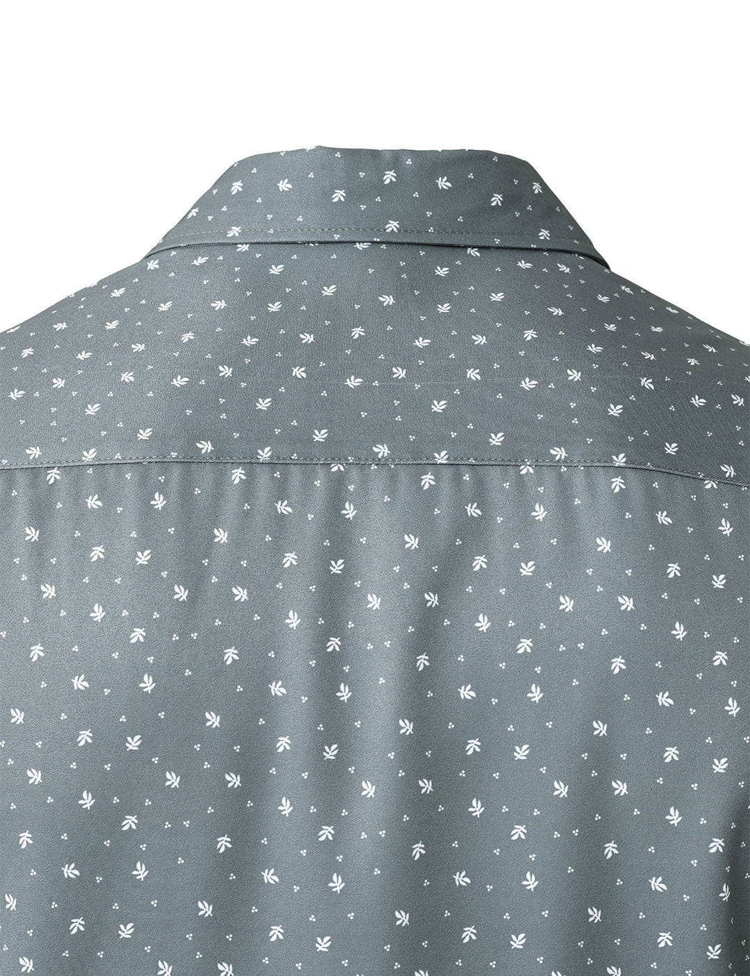 Chemise décontractée à manches longues grise pour homme
