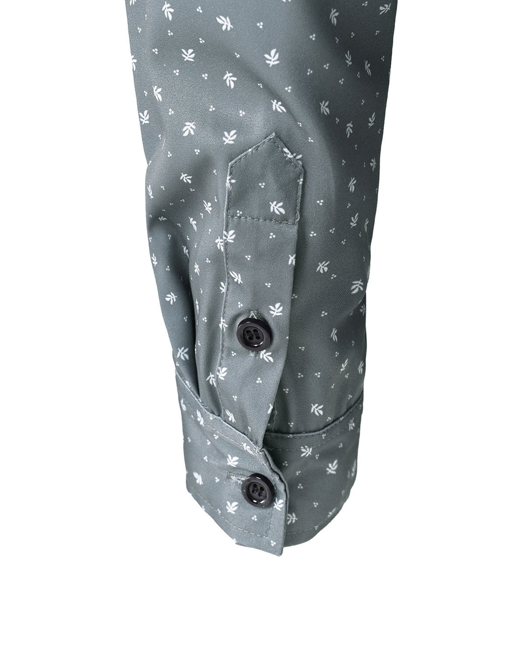 Chemise décontractée à manches longues grise pour homme