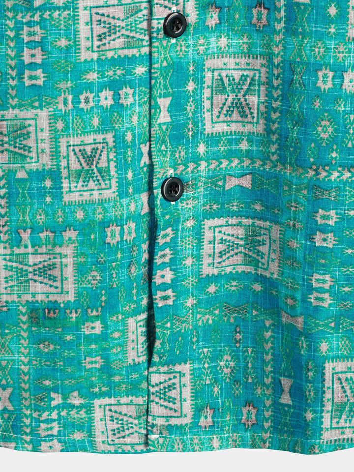 Chemise hawaïenne décontractée à poche pour hommes