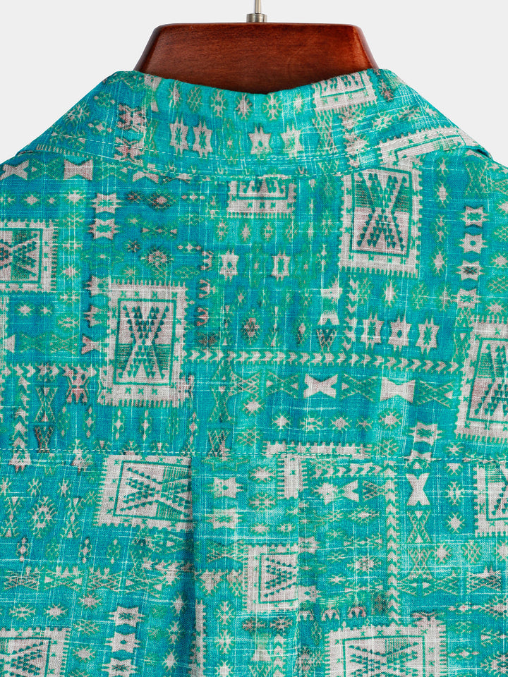 Chemise hawaïenne décontractée à poche pour hommes