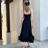 Amairany | Robe Midi Élégante à Volants pour Femmes