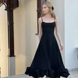 Amairany | Robe Midi Élégante à Volants pour Femmes