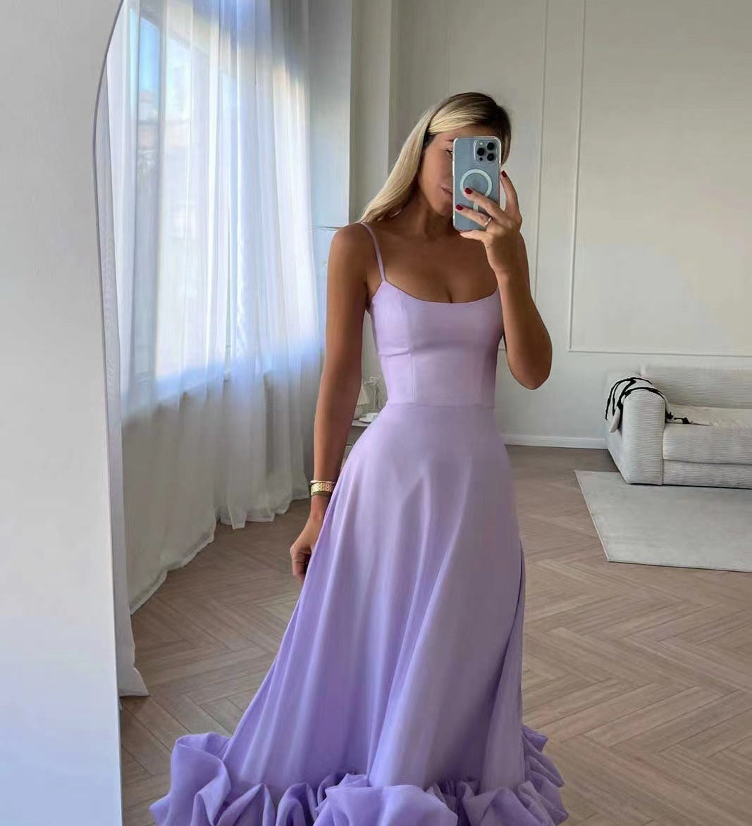 Amairany | Robe Midi Élégante à Volants pour Femmes