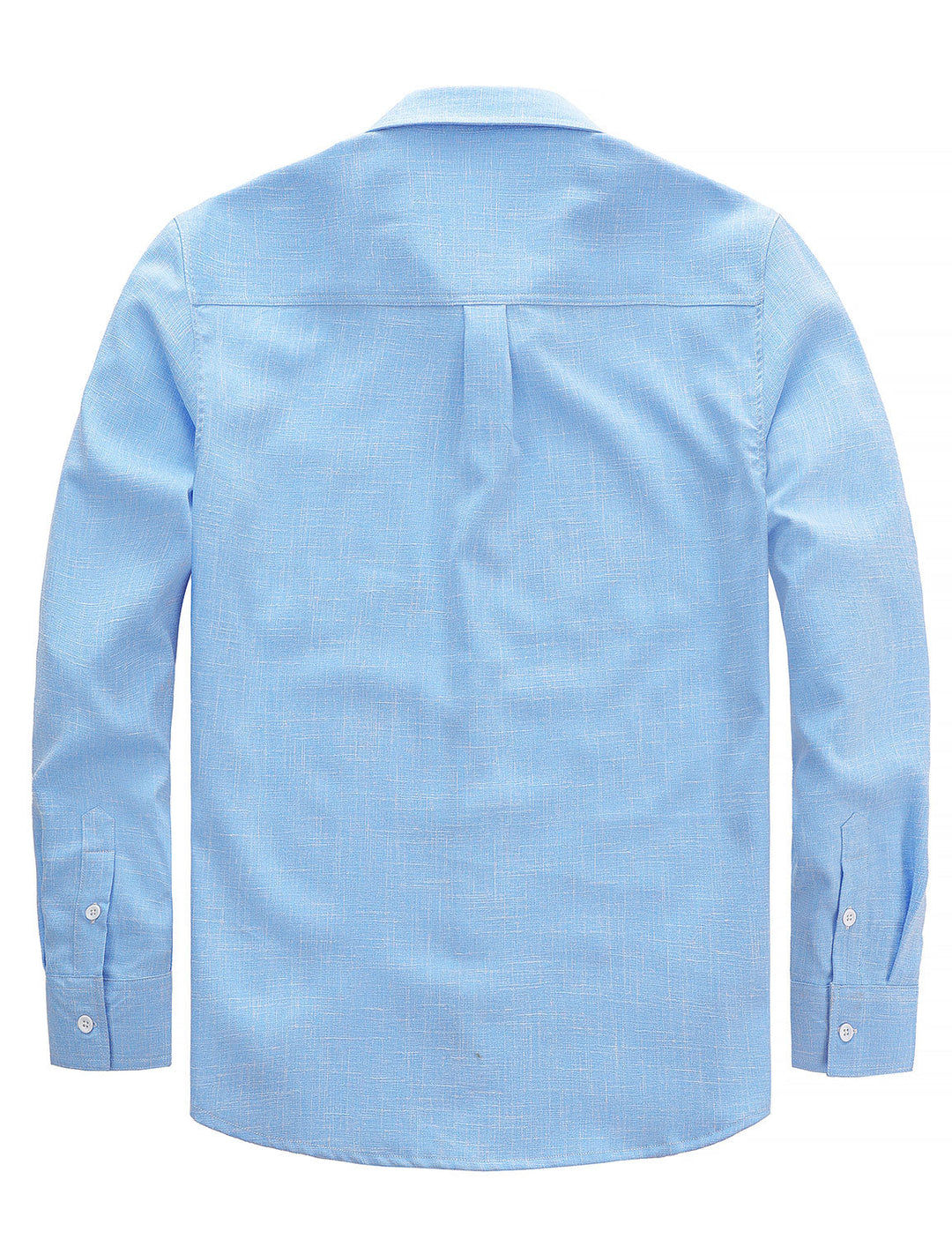 Chemise boutonnée à manches longues et poches décontractées pour homme