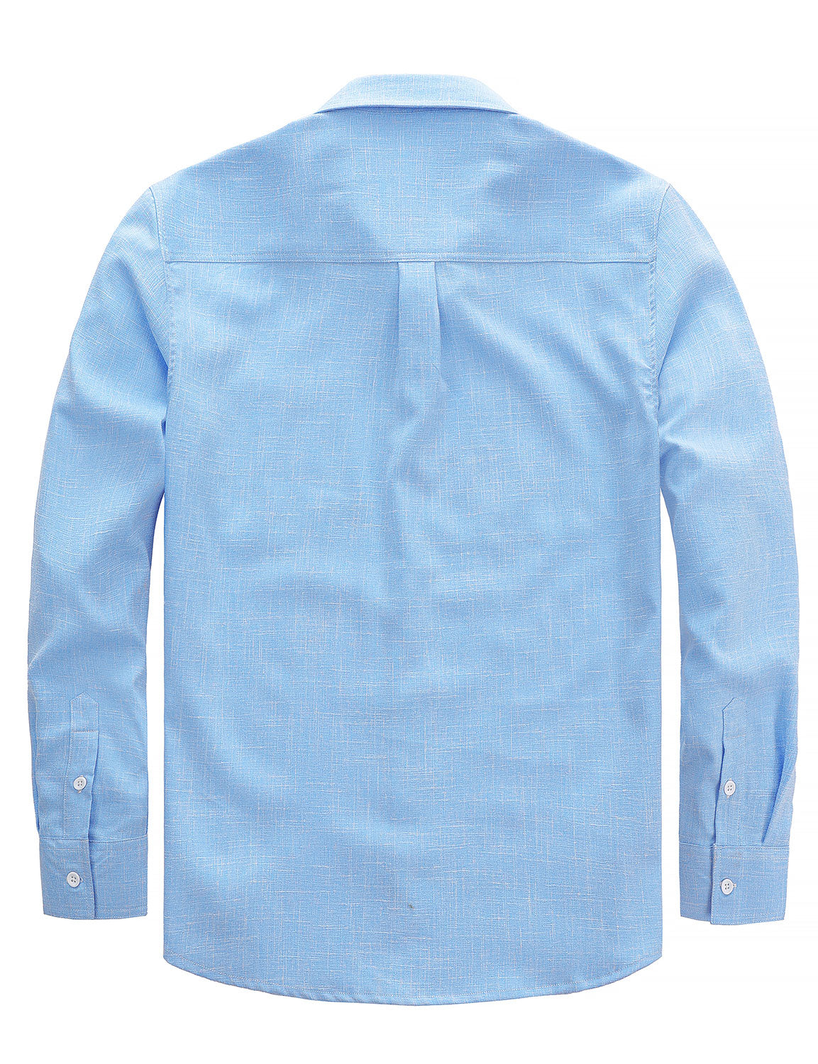 Chemise boutonnée à manches longues et poches décontractées pour homme