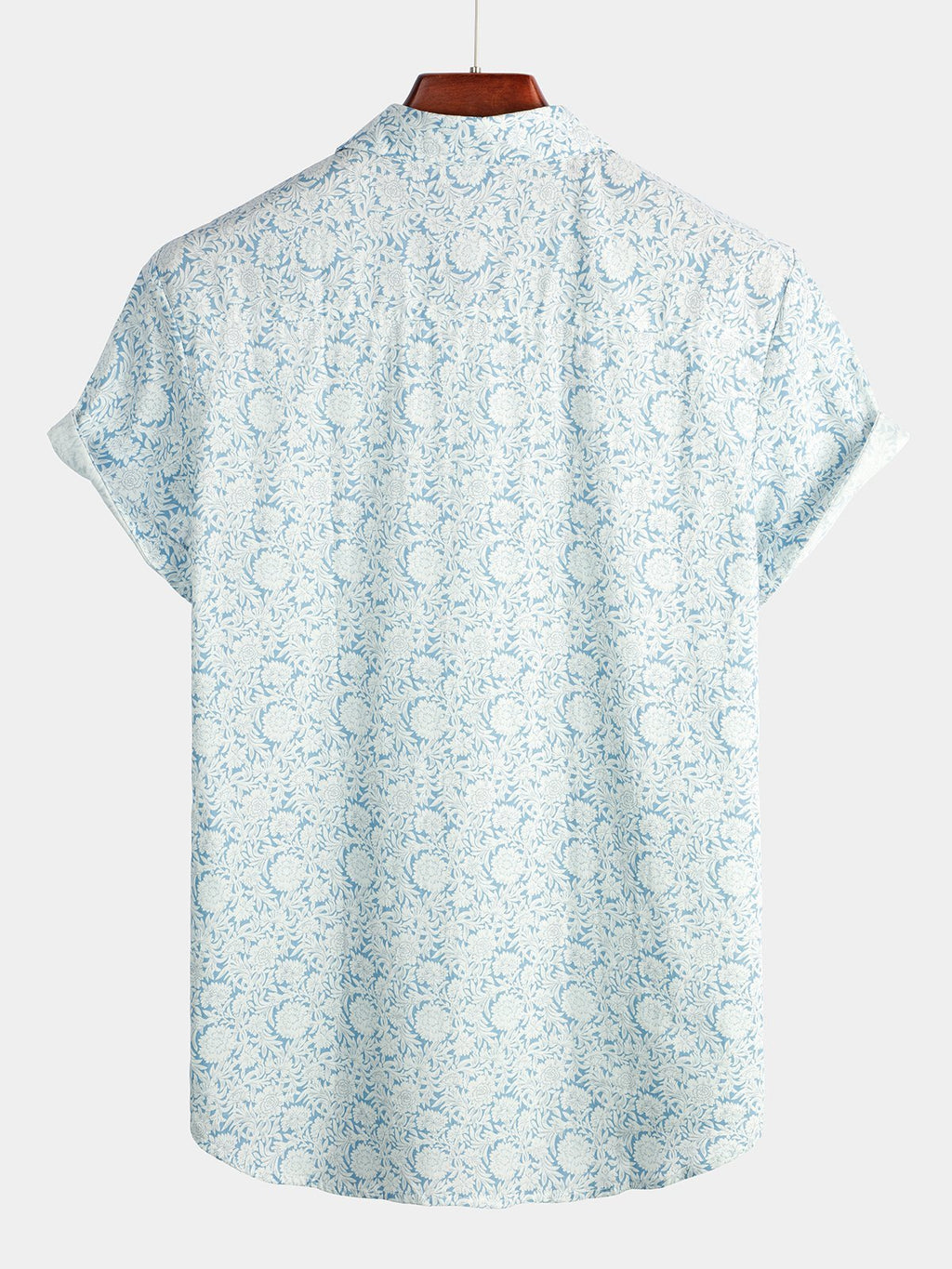 Chemise en coton à imprimé floral pour homme