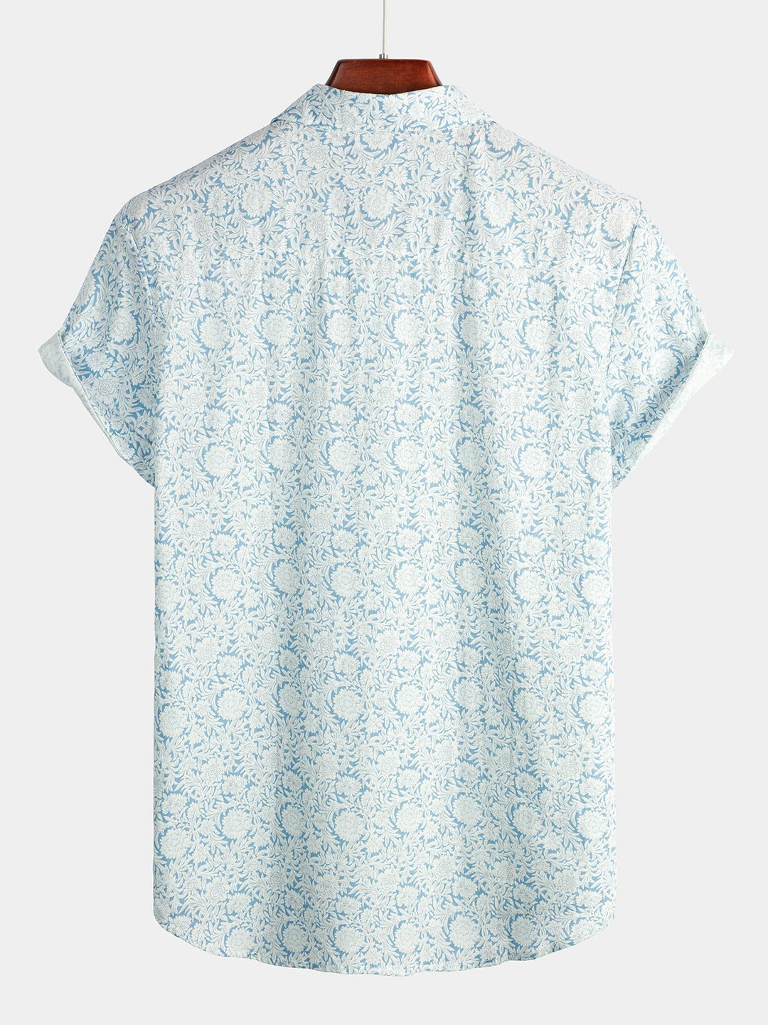 Chemise en coton à imprimé floral pour homme
