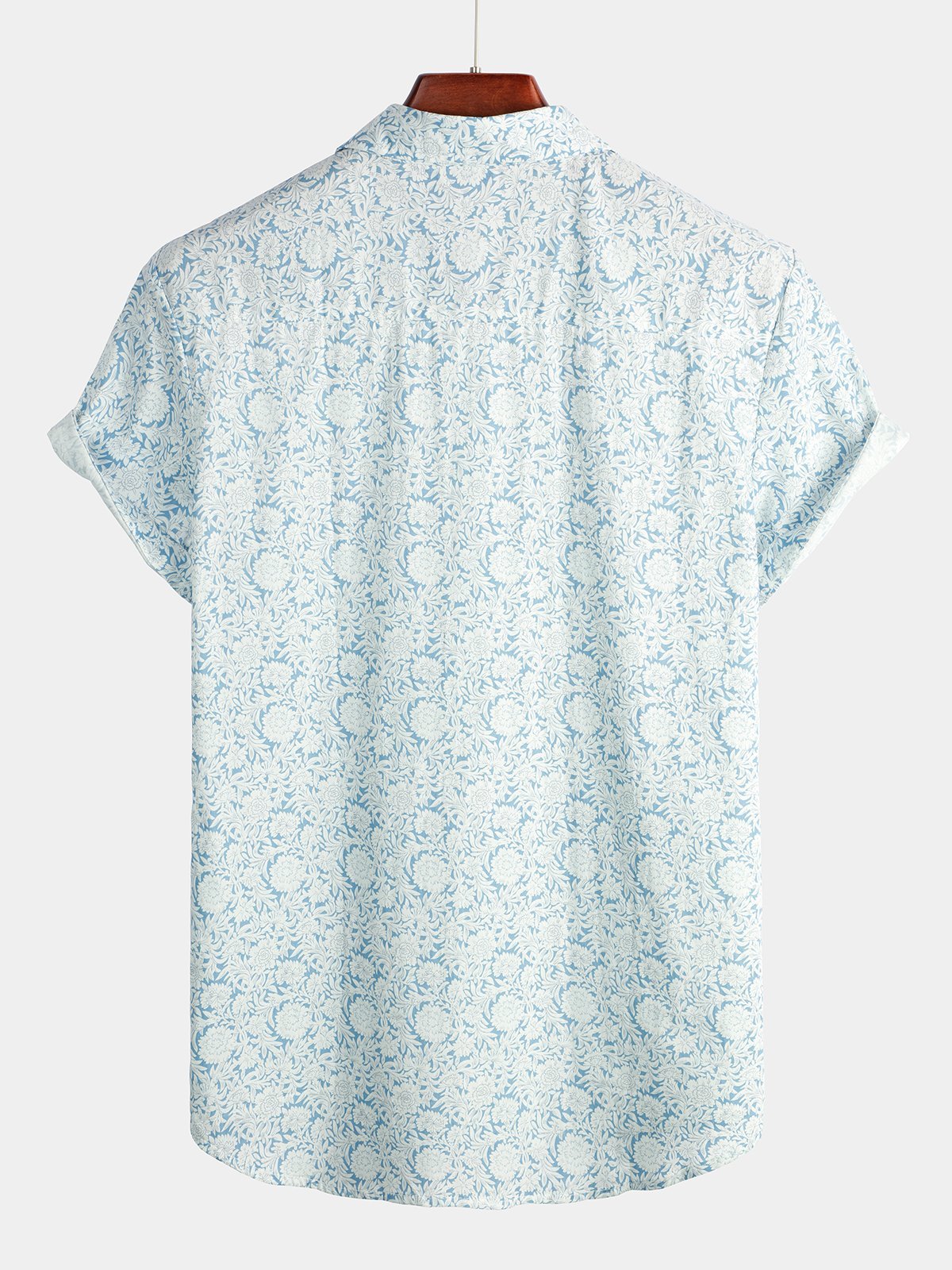 Chemise en coton à imprimé floral pour homme