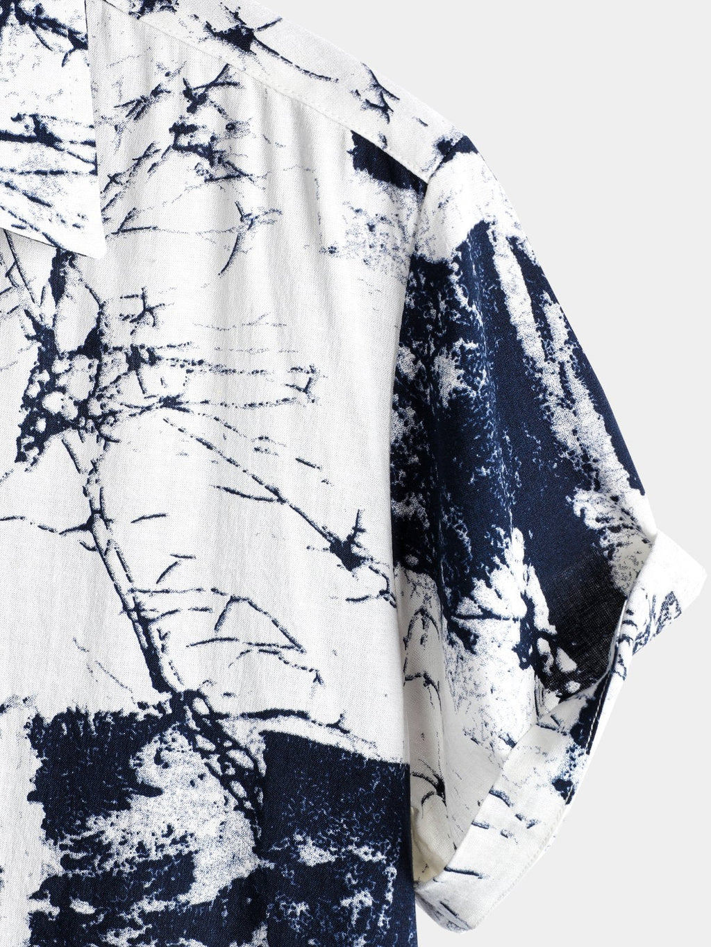 Chemise Casual à Manches Courtes Rétro pour Homme