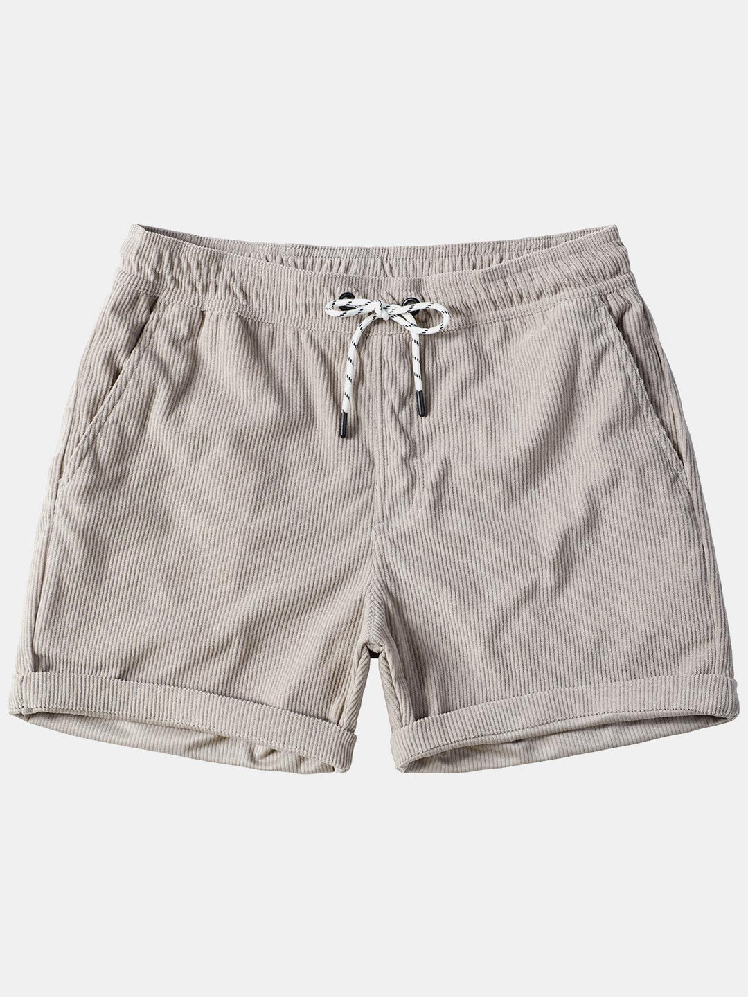 Short en velours côtelé pour homme avec ceinture ajustable
