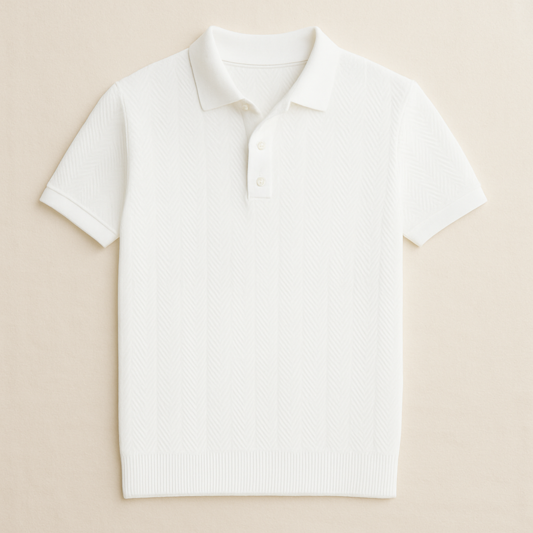 Polo en Coton Casual pour Homme Style Vintage