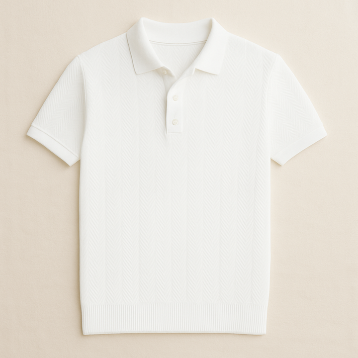 Polo en Coton Casual pour Homme Style Vintage