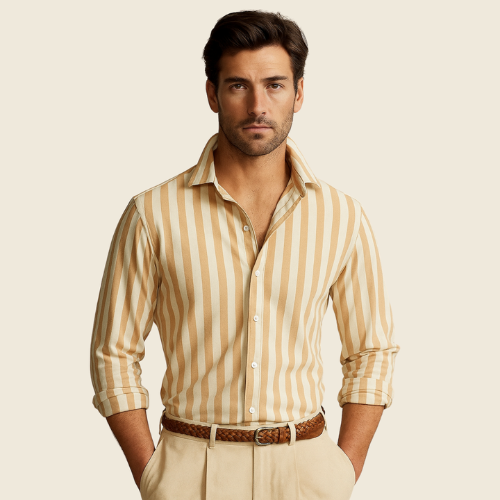 La chemise en lin rayée Vittorio
