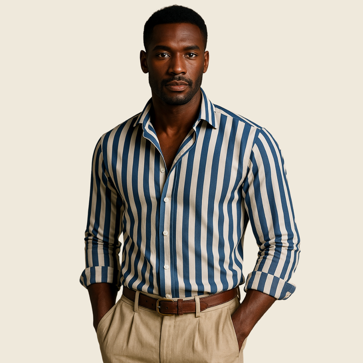La chemise en lin rayée Vittorio