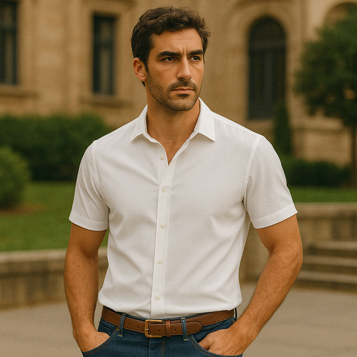 La chemise en lin Westmere – Chemise à manches courtes pour hommes