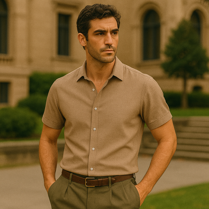 La chemise en lin Westmere – Chemise à manches courtes pour hommes