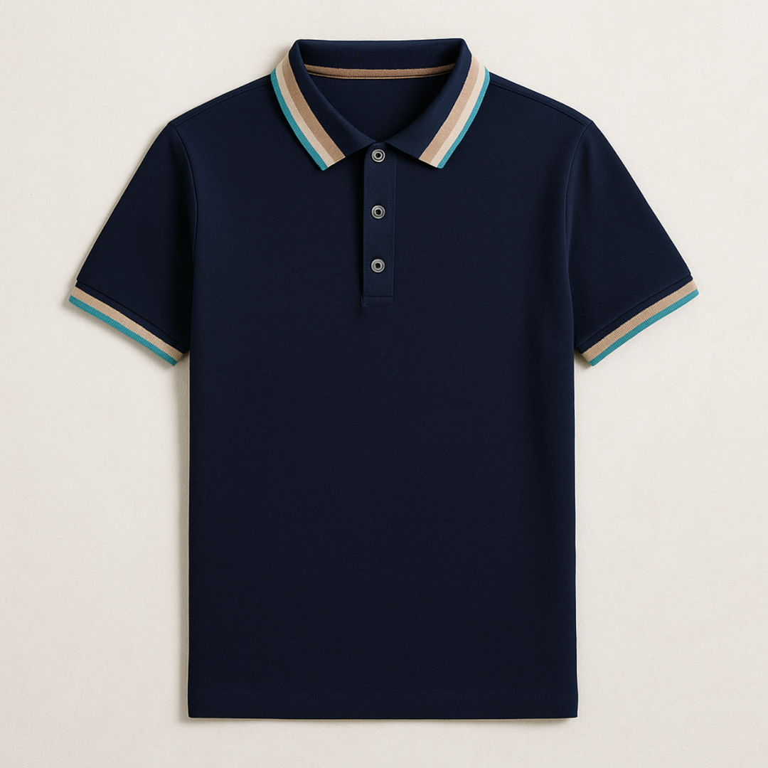 Le Polo en Coton Rayé Bellagio
