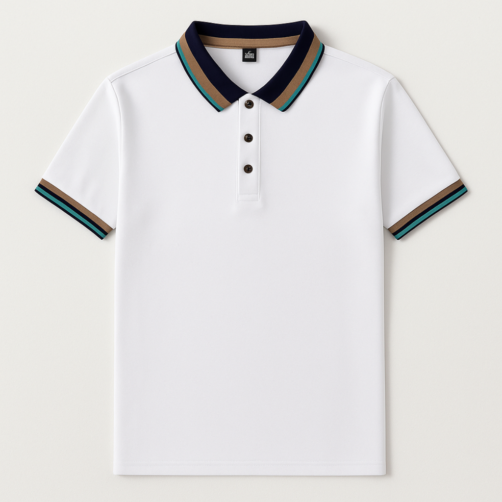 Le Polo en Coton Rayé Bellagio