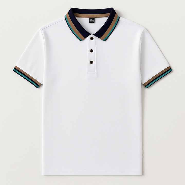 Le Polo en Coton Rayé Bellagio
