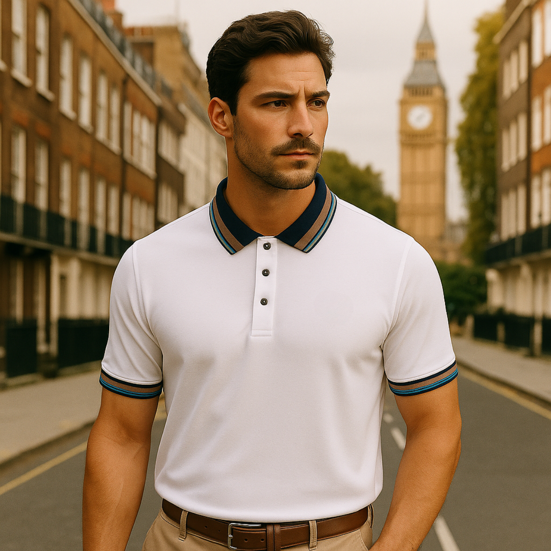 Le Polo en Coton Rayé Bellagio