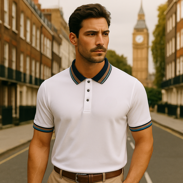 Le Polo en Coton Rayé Bellagio