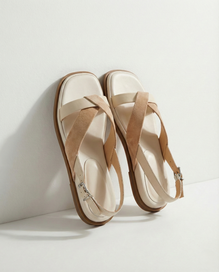 Sandale Plateforme à Brides Croisées Valetta