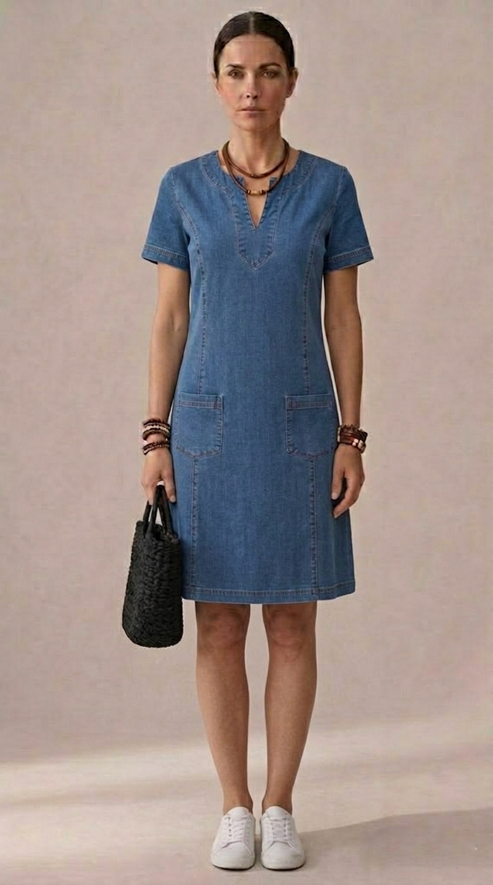 Jana | Robe en jean confortable
