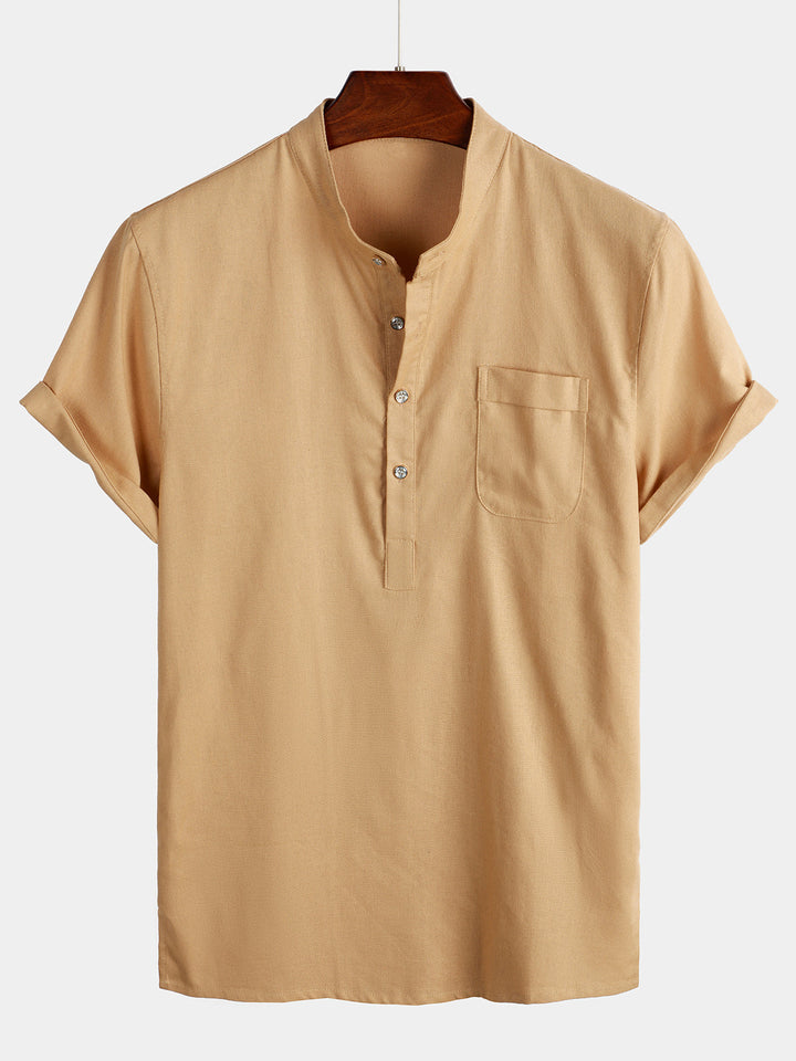 Chemise de vacances décontractée à manches courtes pour hommes