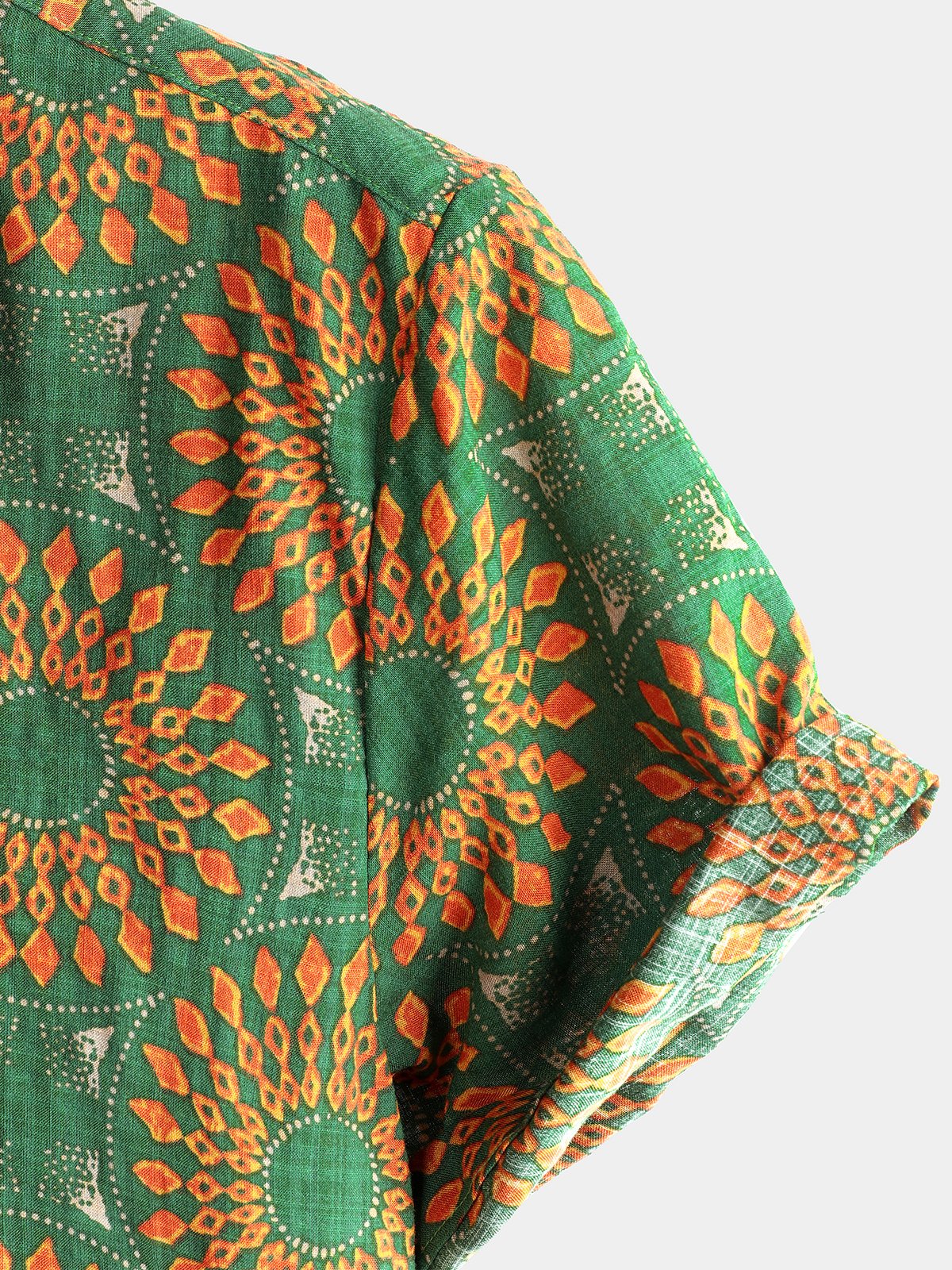 Chemise à manches courtes rétro boutonnée d'été disco vintage des années 70 pour hommes