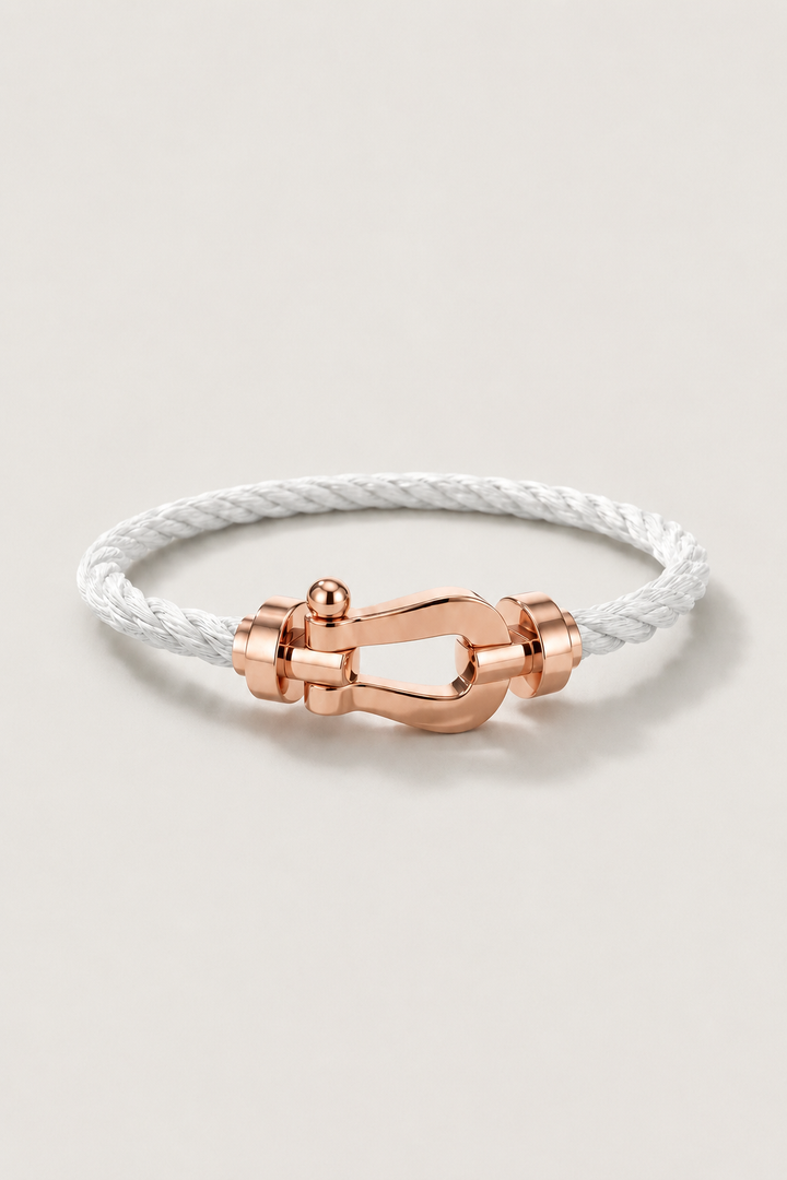 Bracelet Aurelio Blanc / Or rose