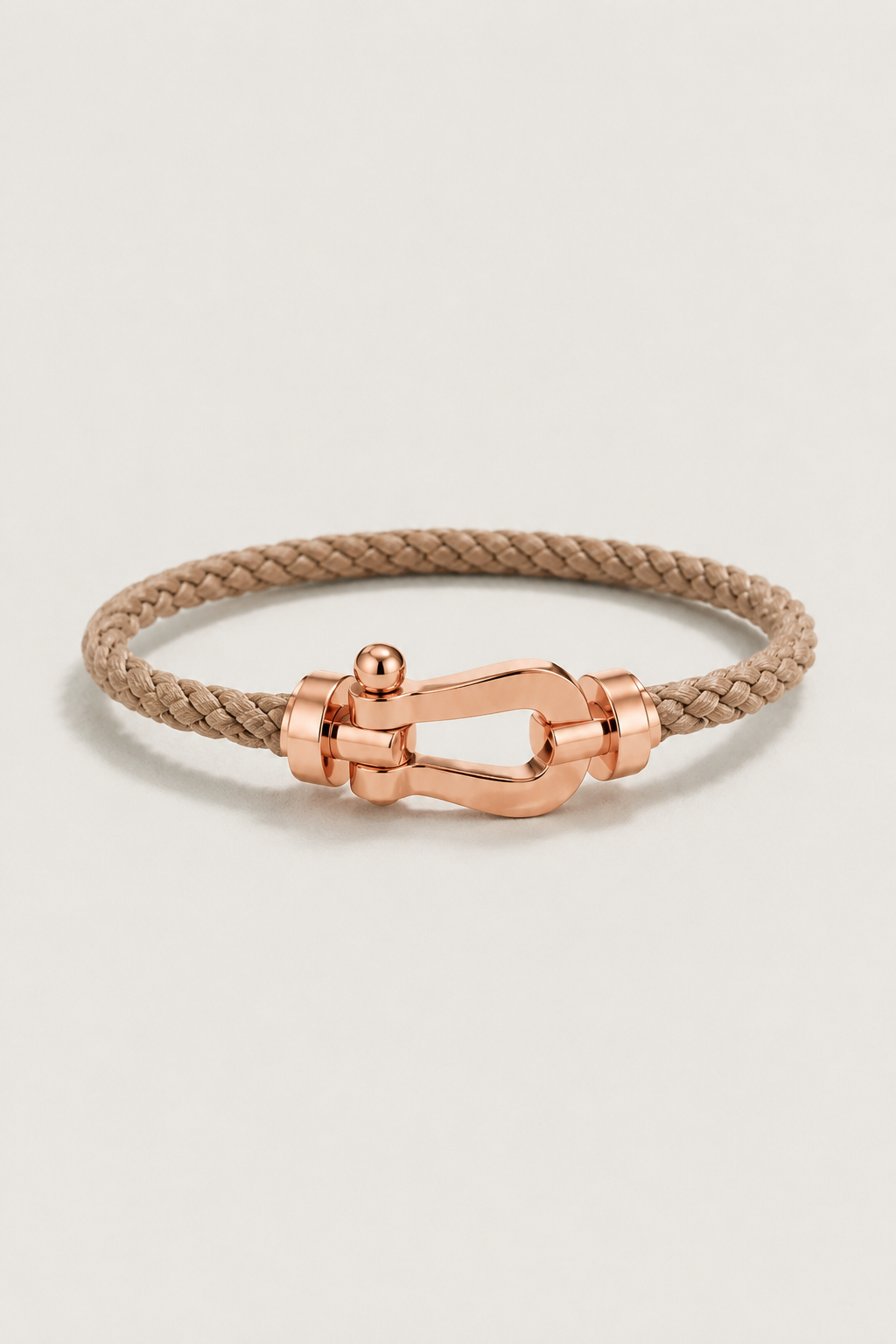 Bracelet Aurelio Marron Clair / Or Rose