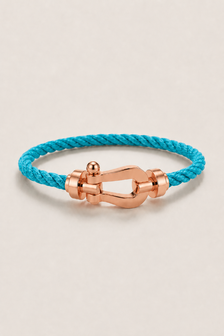Bracelet Aurelio Bleu Clair / Or Rose
