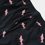 Men's Quick Dry Shark Print Swim Trunks