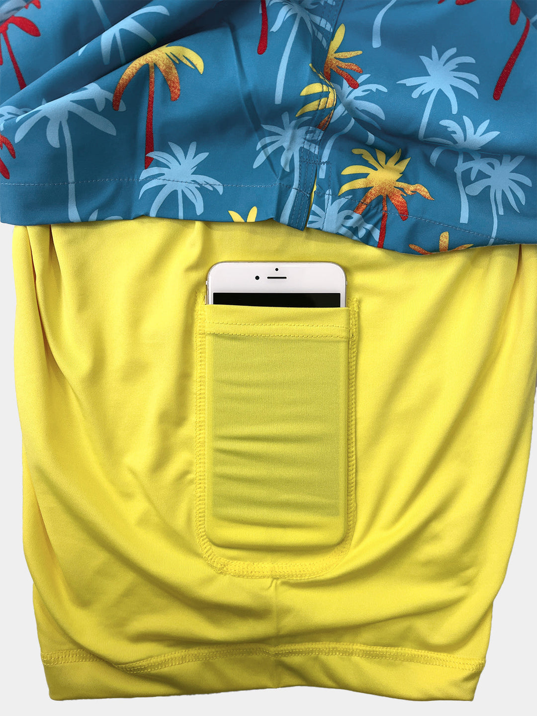 Short de Bain Homme à Imprimé Fun Séchage Rapide avec Poches Zippées