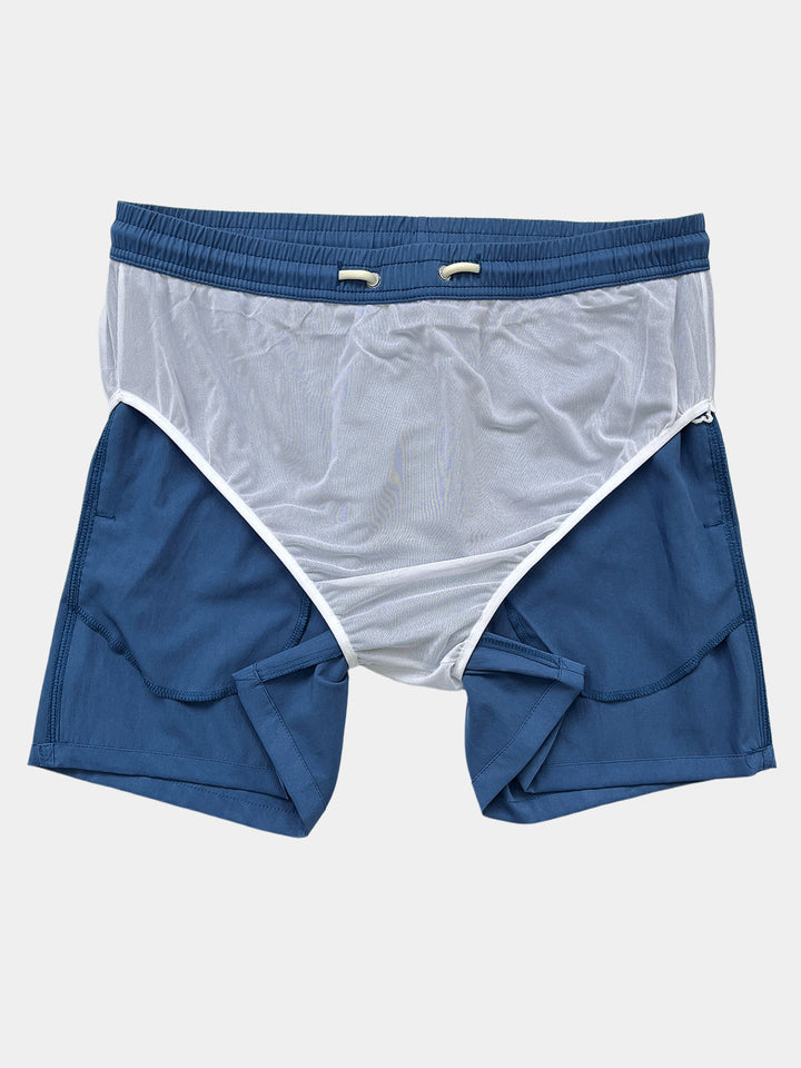 Short de Bain Homme Uni Classique Séchage Rapide