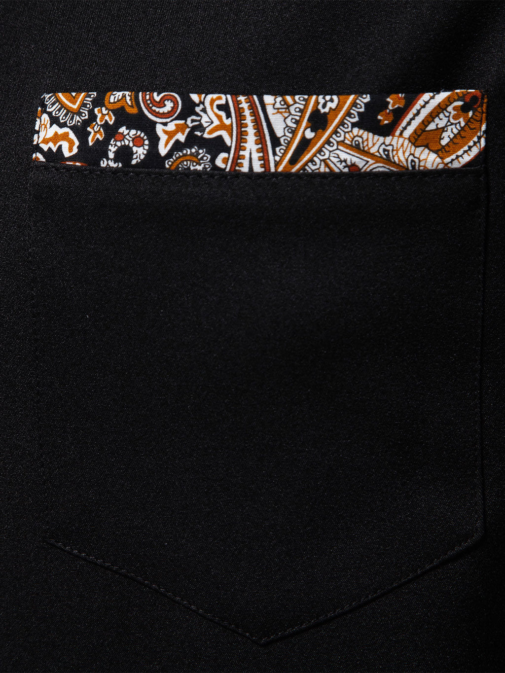 Chemise boutonnée à manches longues et imprimé cachemire colorblock pour homme