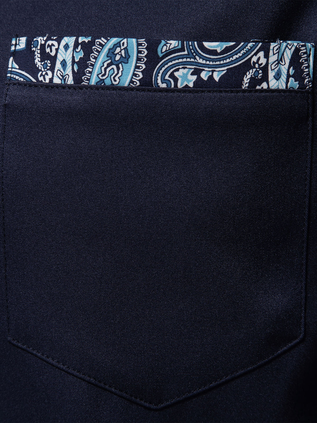 Chemise à manches longues à imprimé cachemire pour homme