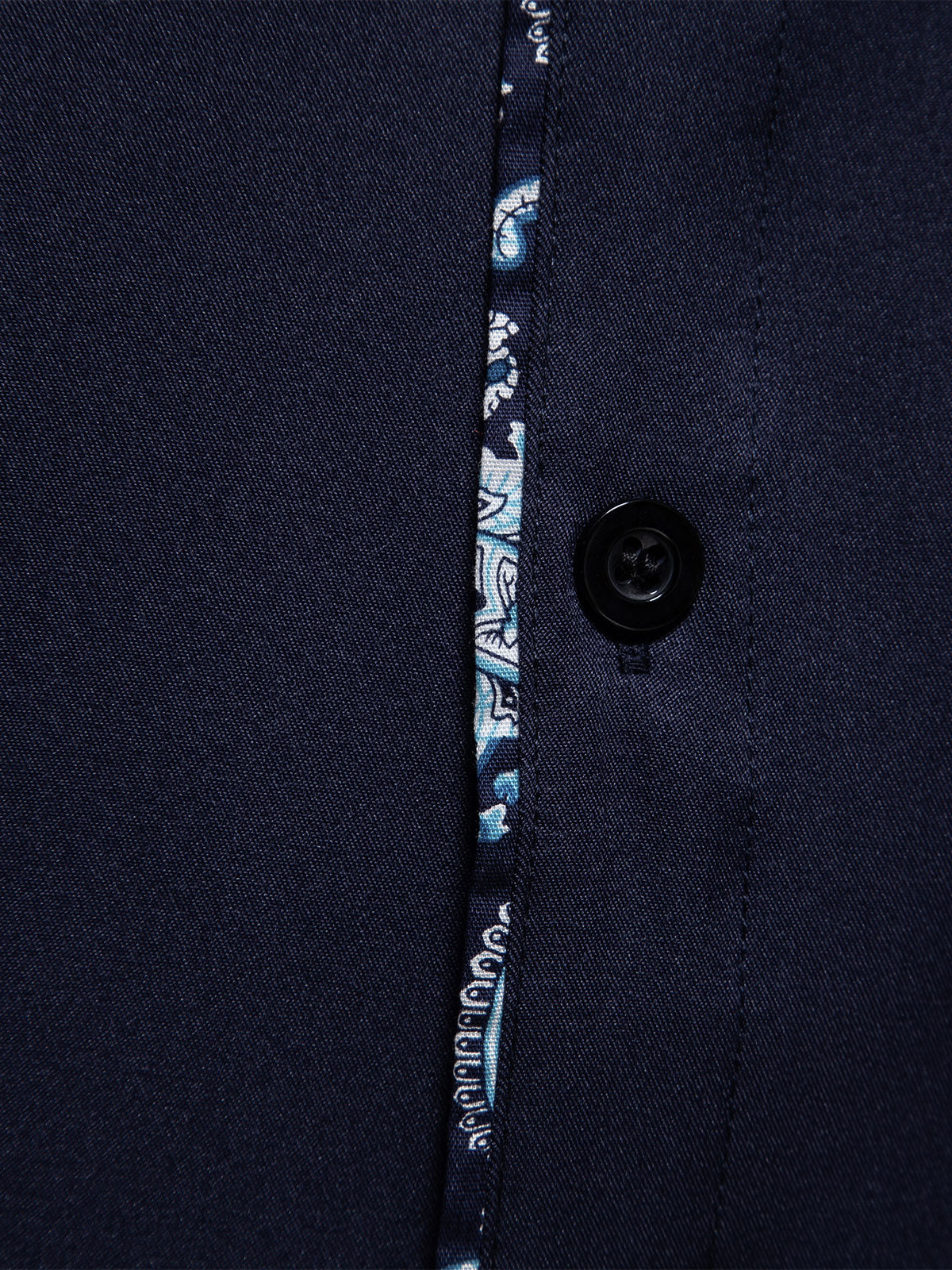 Chemise à manches longues à imprimé cachemire pour homme