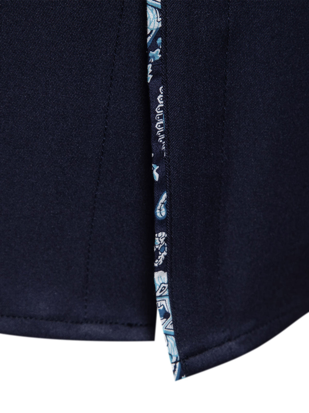 Chemise à manches longues à imprimé cachemire pour homme