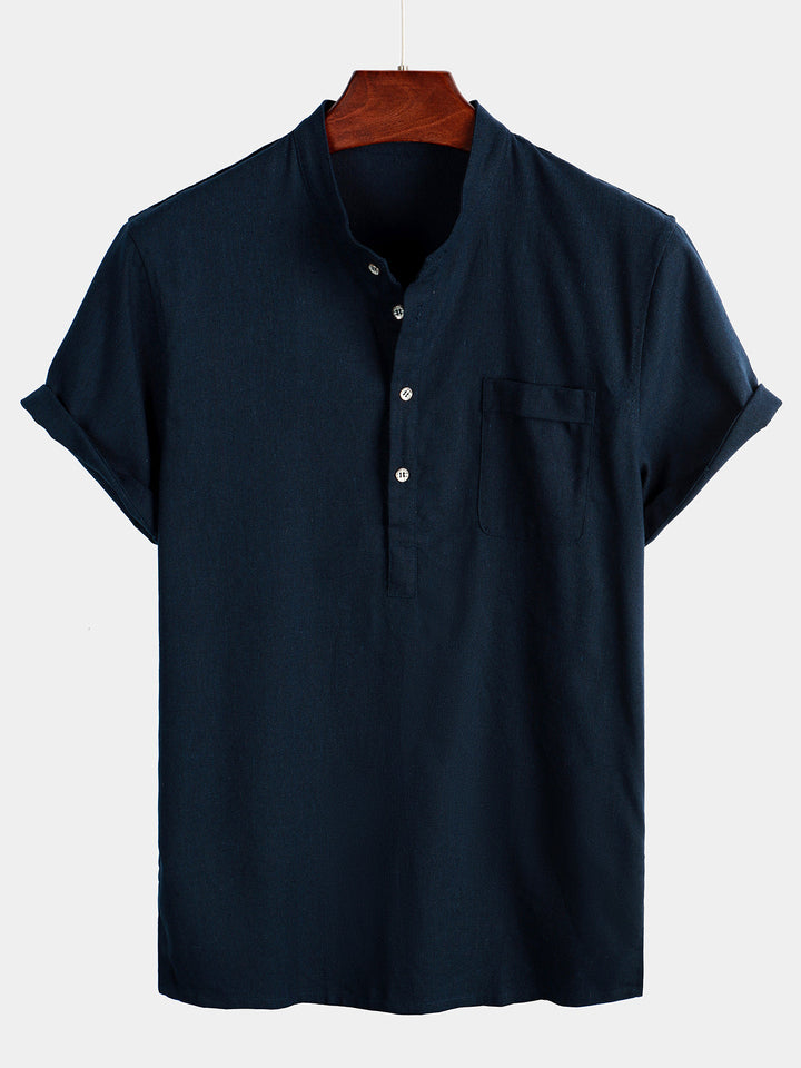 Chemise de vacances décontractée à manches courtes pour hommes