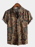 Chemise décontractée pour homme à manches courtes