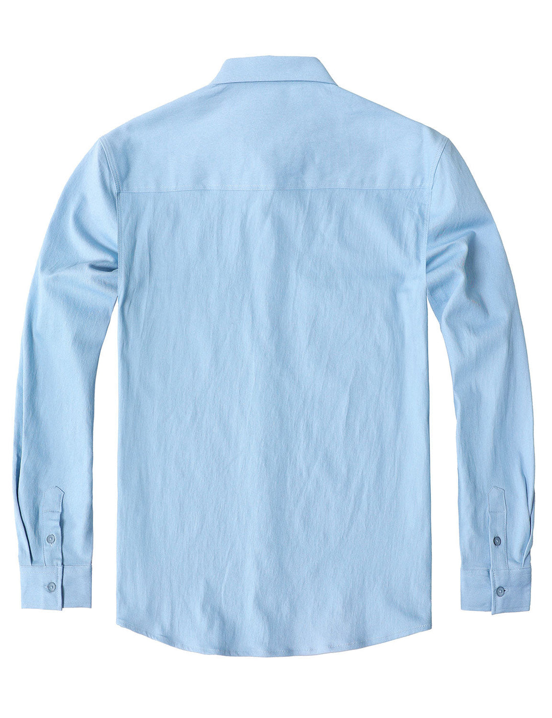 Chemise boutonnée à manches longues en jean pour homme