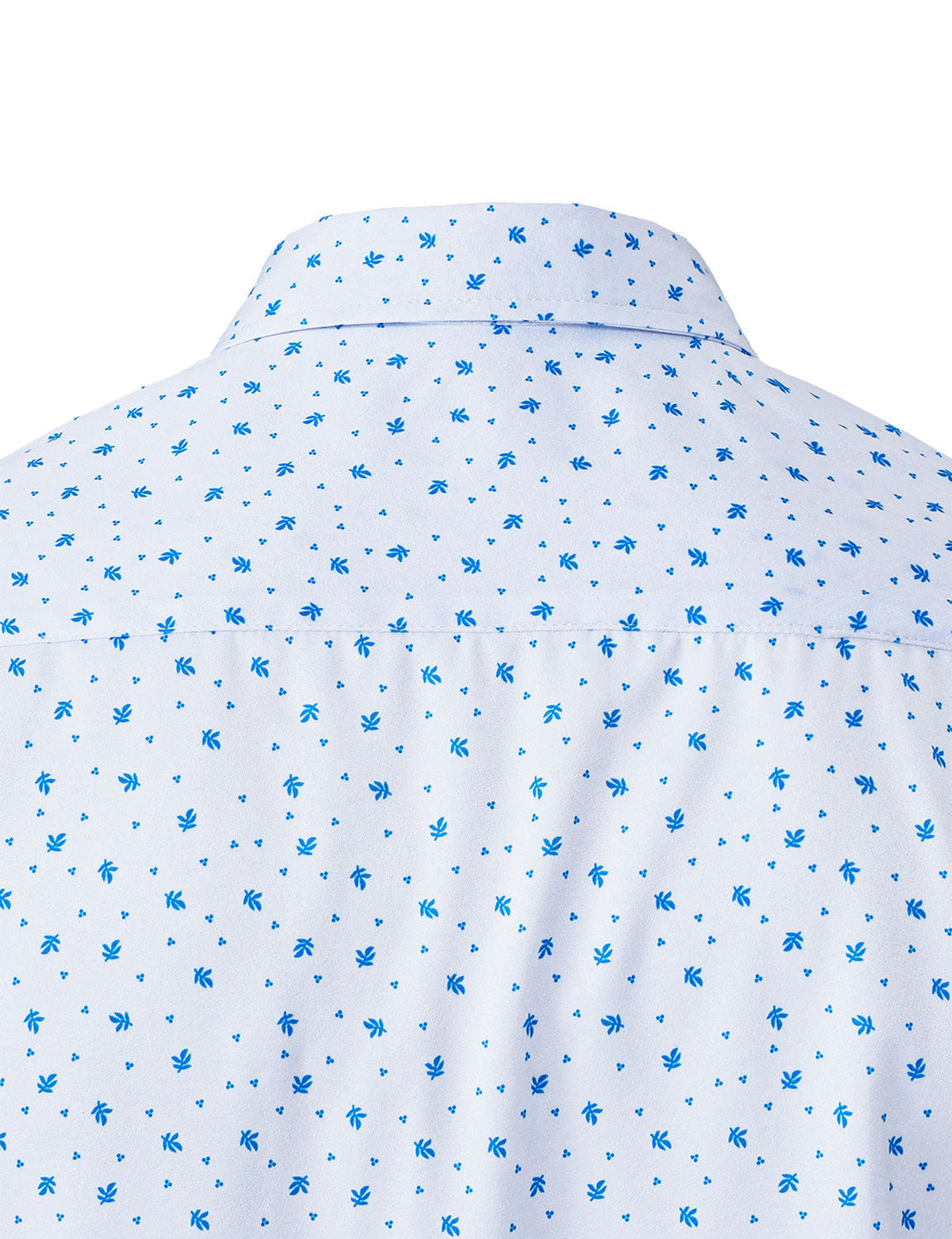 Chemise décontractée à manches longues pour homme, blanche et imprimée